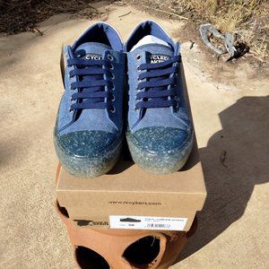 RECYKERS Sneakers Recycled Camden Woman NAVY NOSWT Size 38 *read description*